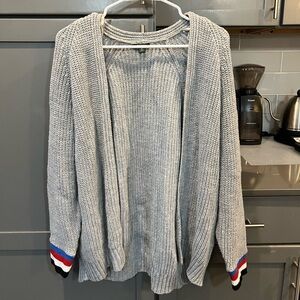 Gray cardigan